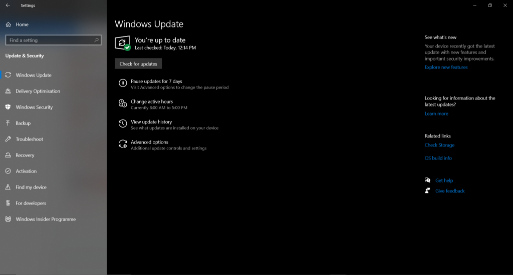 UPDATE WINDOWS