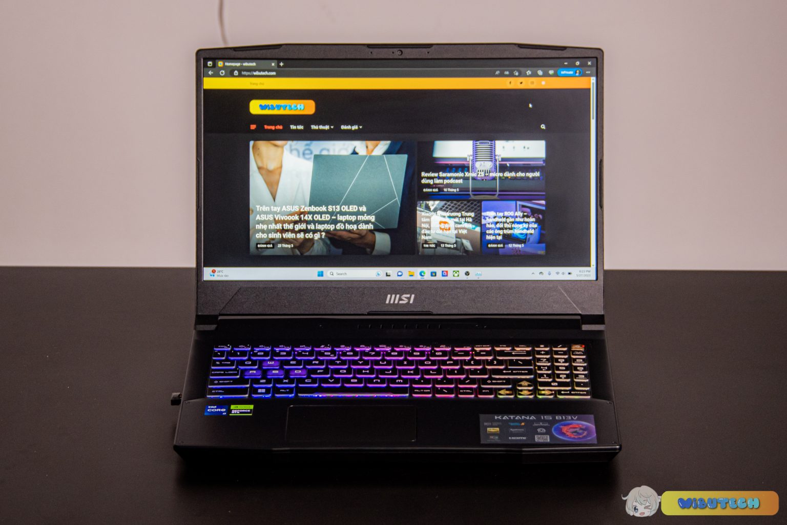 Trên tay MSI Katana 15 – bất ngờ về hiệu năng và nhiệt độ
