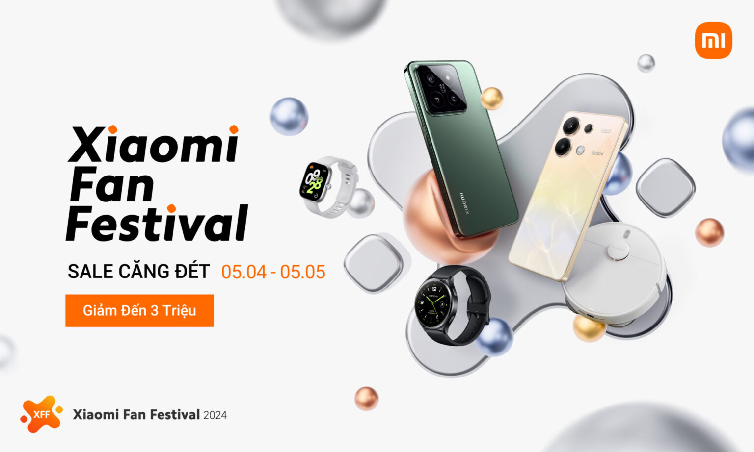 Xiaomi Fan Festival 2024 chính thức khởi động với tổng giá trị quà tặng gần 100 triệu đồng